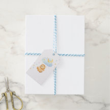 Étiquette de cadeau Nouveau Bébé Lion - Étoiles Do