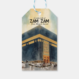 Étiquette de cadeau personnalisée Hajj Mubarak pou