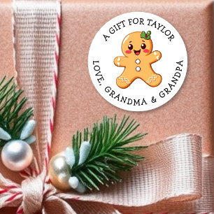 Étiquette de cadeau personnalisée Noël Mignonne