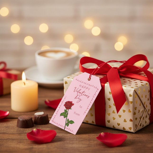 Étiquette de cadeau personnalisée pour la Saint-Va (Créateur téléchargé)