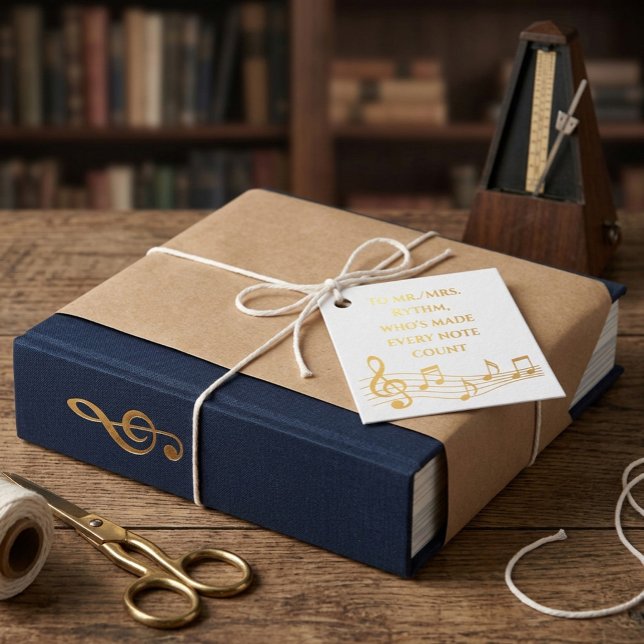 Étiquette de cadeau personnalisée pour professeur  (Créateur téléchargé)