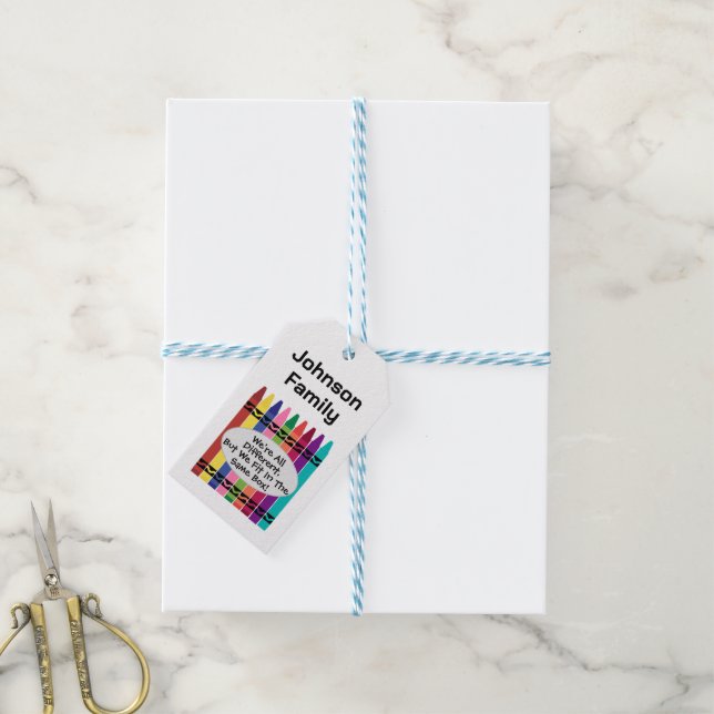 Étiquette de cadeau personnalisée pour réunion de  (Avec de laficelle)