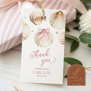 Étiquette de cadeau pour Baby Shower Fille Arc-en-