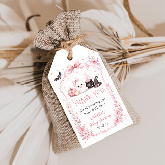 Étiquette de cadeau pour Baby Shower Little Boo Ha