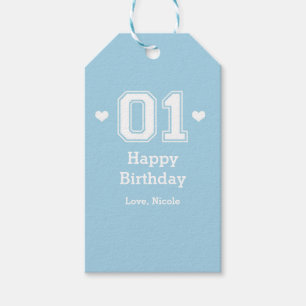 Étiquette de cadeau pour Baby Shower pour le 1er a