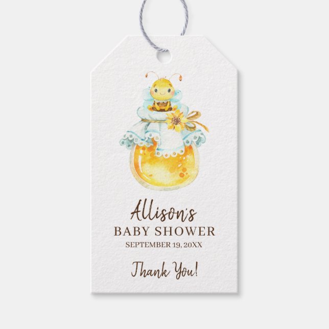 Étiquette de cadeau pour la fête prénatale de bébé (Devant)