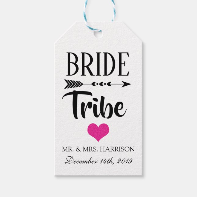ÉTIQUETTE DE CADEAU POUR LA TRIBU DE LA MARIÉE (Devant)