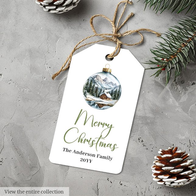 Étiquette de cadeau tendance bohème rustique pour  (Trendy Bohemian Rustic Holiday Season Gift Tag

)