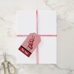 Étiquette de cadeau, texte fait sur commande