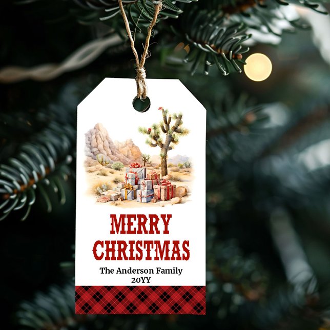 étiquette de cadeau Yuletide Yeehaw bottes de cowb (Yuletide Yeehaw gift tag cowboy boots custom name

)