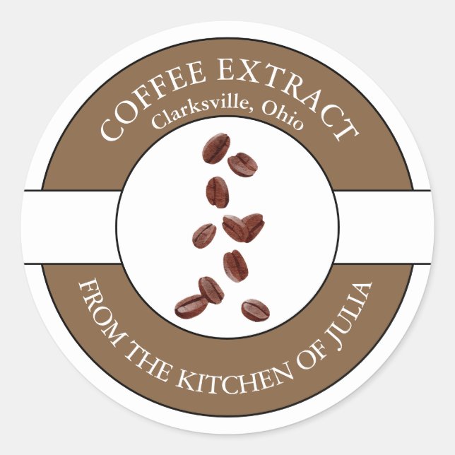 Étiquette de café (Devant)