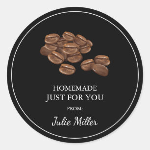 étiquette de café fait maison rien que pour vous