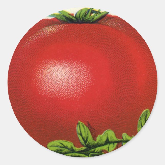 Étiquette de caisse de fruits vintage, tomates Arc (Devant)
