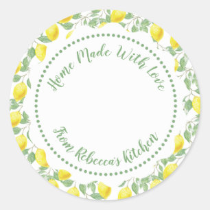 Étiquette de canne à confiture maison Motif citro