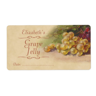 Étiquette de canne à raisins