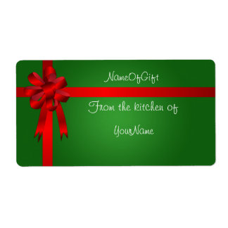 Étiquette de canne cadeau de Noël