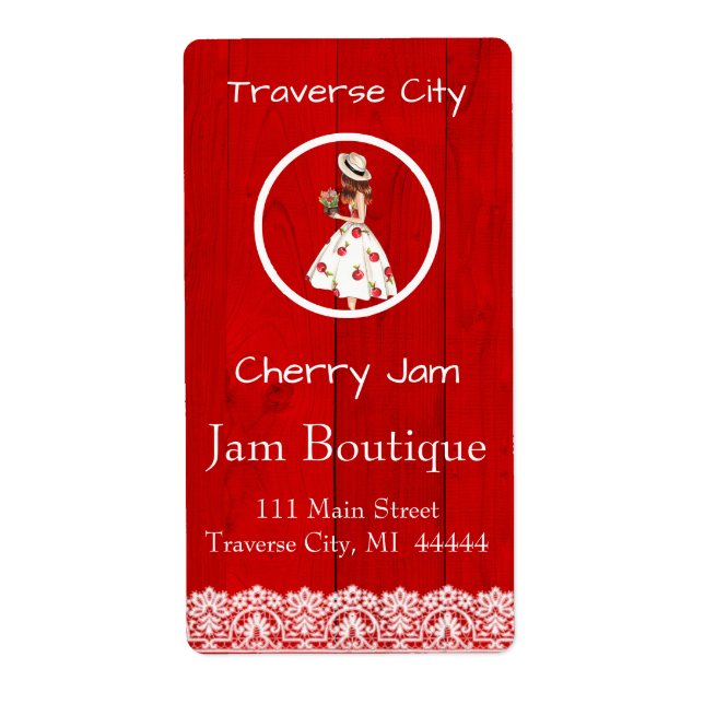 Étiquette de canne Cerry Preserve (Devant)