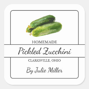 Étiquette de Carré de courgettes cuites maison