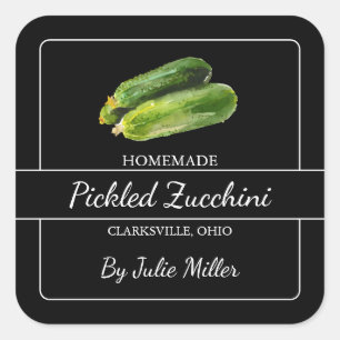 Étiquette de Carré de courgettes cuites maison noi