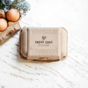 Étiquette de carton de script décoratif rustique