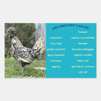 Étiquette de carton d'oeuf