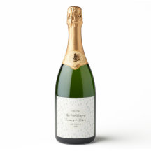 Étiquette de Champagne Numéro de Table Mariage Fle
