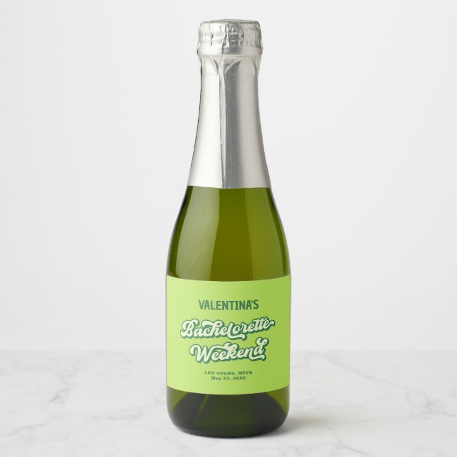 Étiquette de Champagne pour Enterrement de Vie de  (Devant)