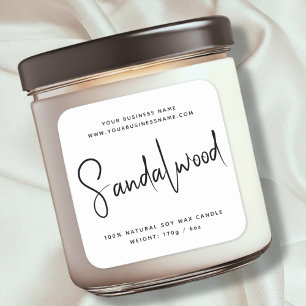 Étiquette de chandelle de cosmétique de script mod