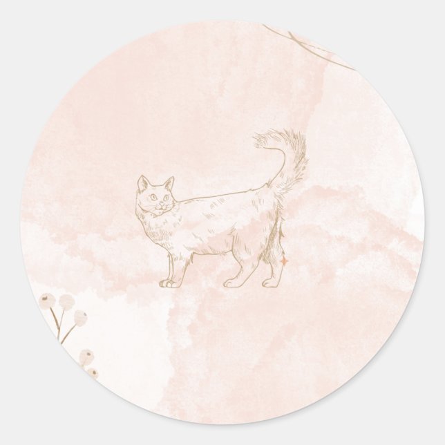 étiquette de chat (Devant)