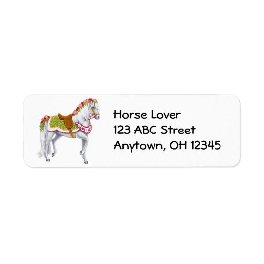 Étiquette de cheval de Rose Parade