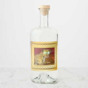 Étiquette de chien Liquor
