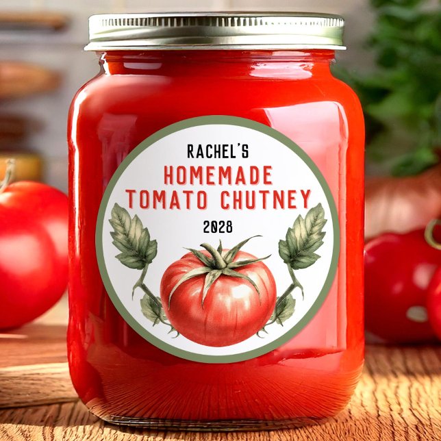 Étiquette de Chutney de Tomate fait maison de styl (Créateur téléchargé)