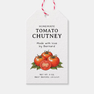 Étiquette de chutney de tomates