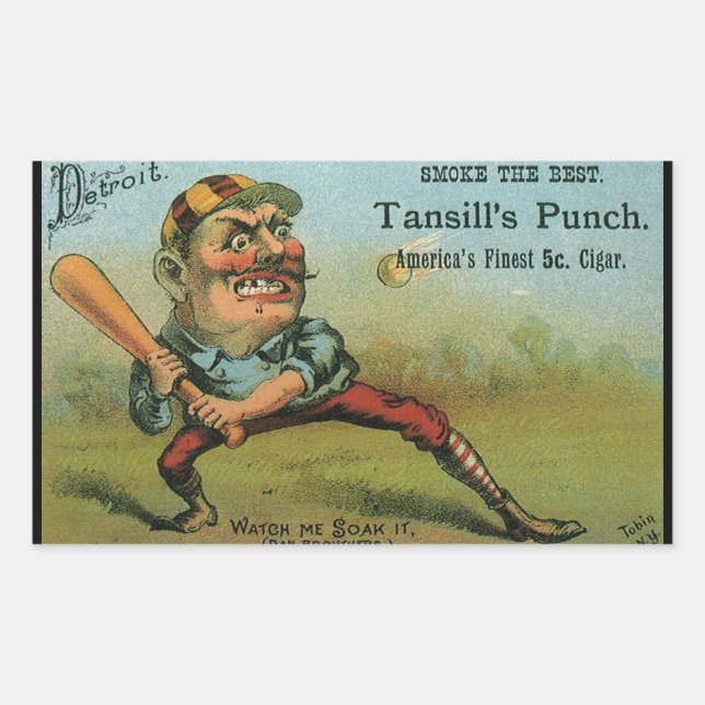 Étiquette de cigare vintage, Tansill Punch de base (Devant)