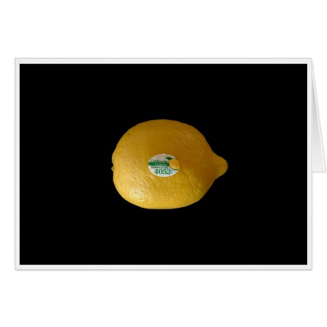 Étiquette de citron (Devant horizontal)