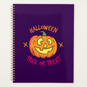 Étiquette de citrouille d'Halloween pour le tour o