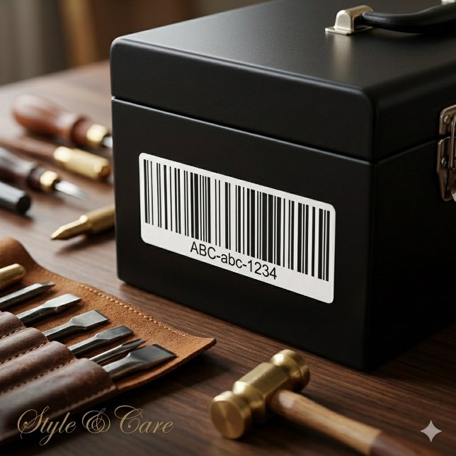 Étiquette de code-barres personnalisée étanche pou (Waterproof Custom Barcode Label for Any Surfaces)
