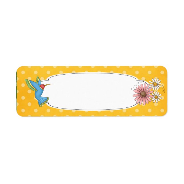 Étiquette de colibri (Devant)