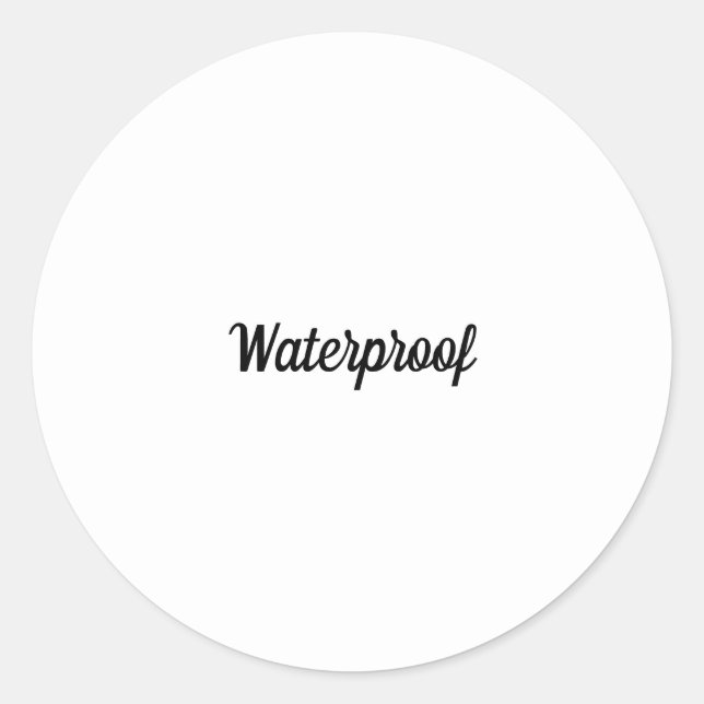 Étiquette de colis étanche noir blanc sans éclabou (Devant)