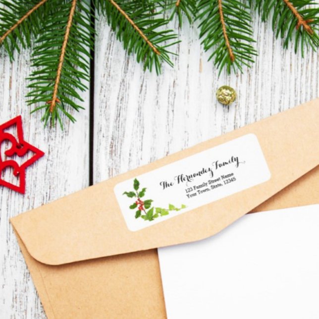 Étiquette de collection Joyeux Berry Noël de Noël (Créateur téléchargé)