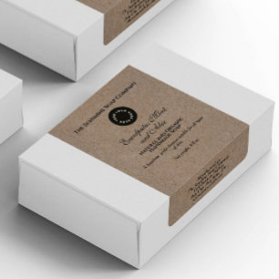 Étiquette de conditionnement de savon de style pap