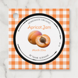 Étiquette de Confiture d'Abricot Maison Avec Ingré