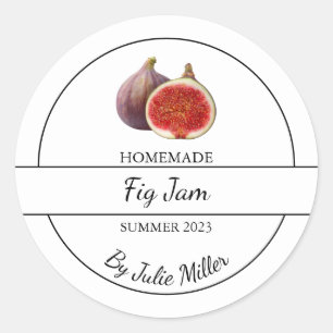 Étiquette de confiture de figues maison simple