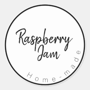 Étiquette de Confiture de Framboise