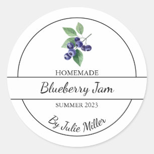 Étiquette de Confiture de Myrtille Maison Simple