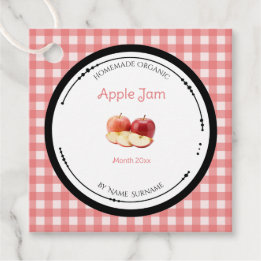 Étiquette de Confiture de Pommes Maison Avec Ingré