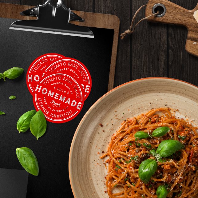 Étiquette de confiture / gelée / sauce spaghetti m (Créateur téléchargé)
