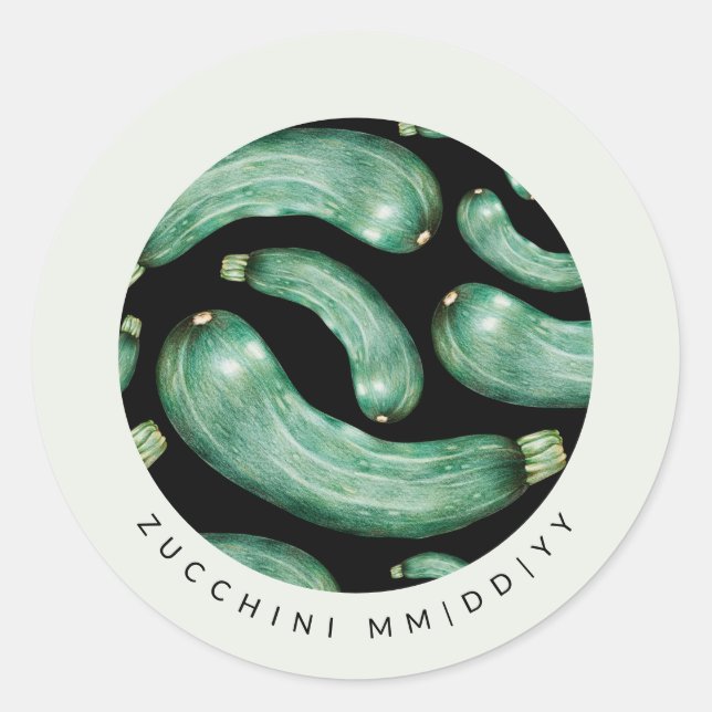 Étiquette de conservation | Date | Motif de courge (Devant)