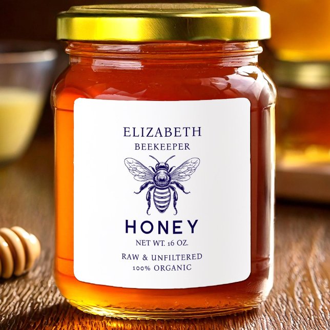 Étiquette de conservation personnalisée couleur mi (Créateur téléchargé)