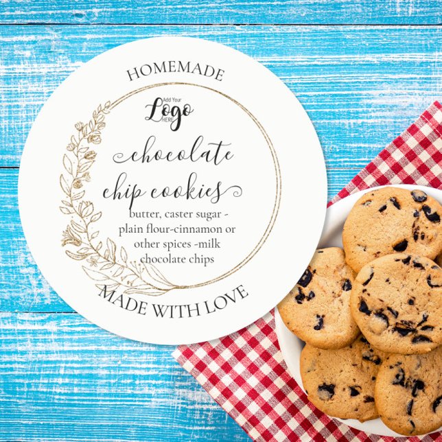 Étiquette de cookies maison personnalisé (Créateur téléchargé)